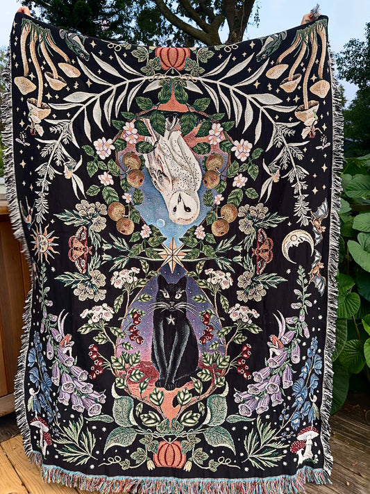 Woven Blanket - Witch's Garden