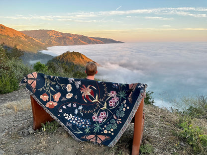 Woven Blanket - California Wildflowers